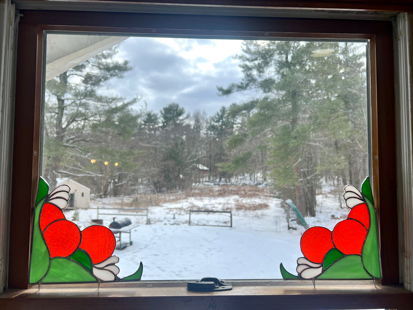 Orange Blossom Corners Set of 2