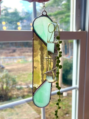 Stained Glass Plant Propagation Hanger