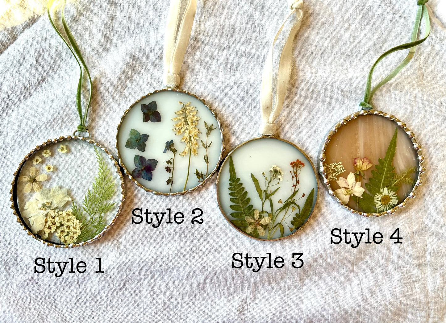 Pressed Flower Ornaments