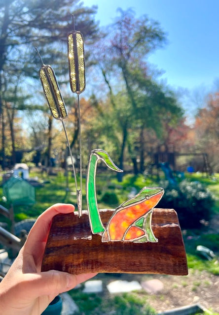 "Toula" Toad Sculpture