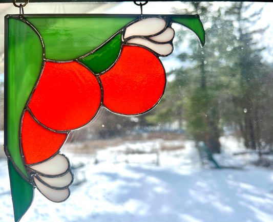 Orange Blossom Corners Set of 2