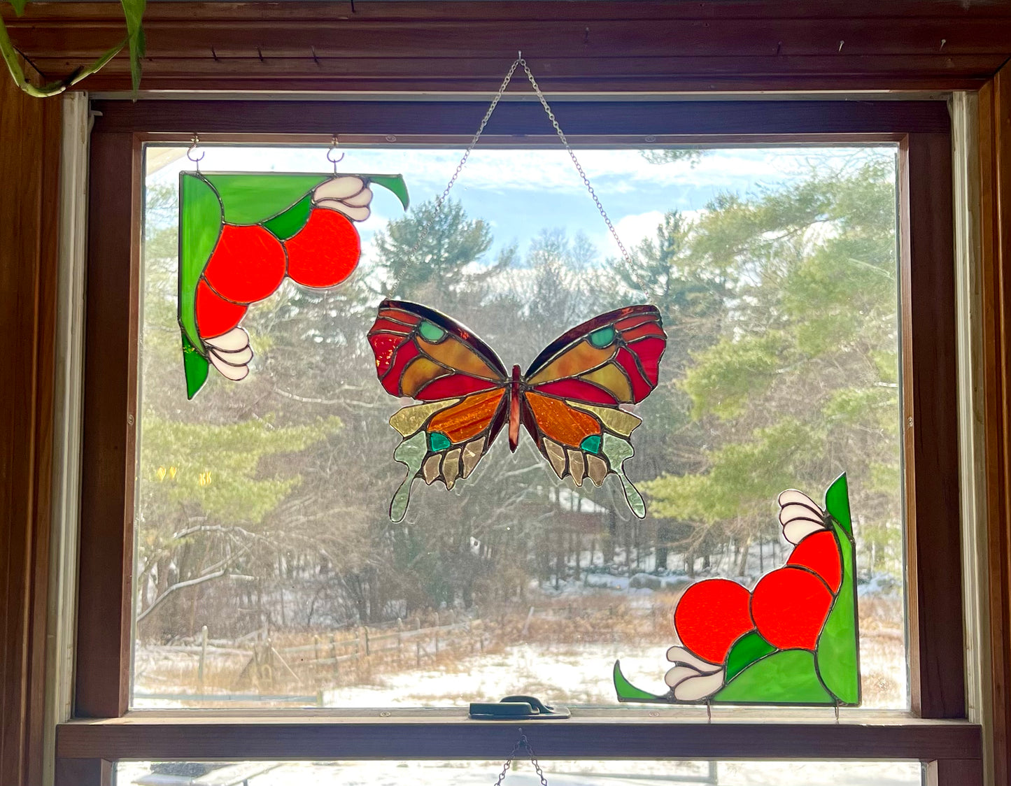 Orange Blossom Corners Set of 2