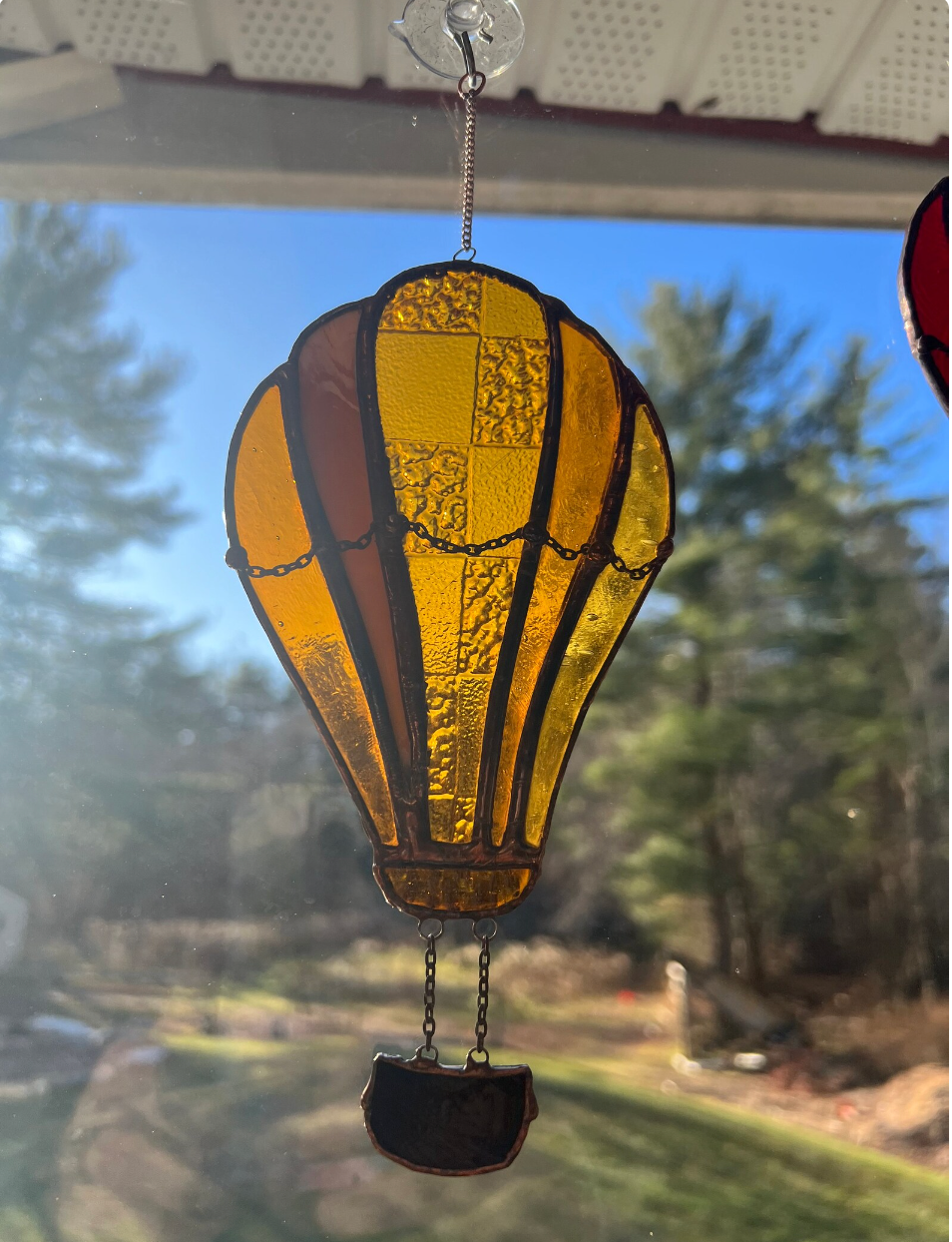 Stained Glass Antique Style Hot Air Balloons